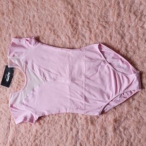 Pink Leotard Short Sleeves